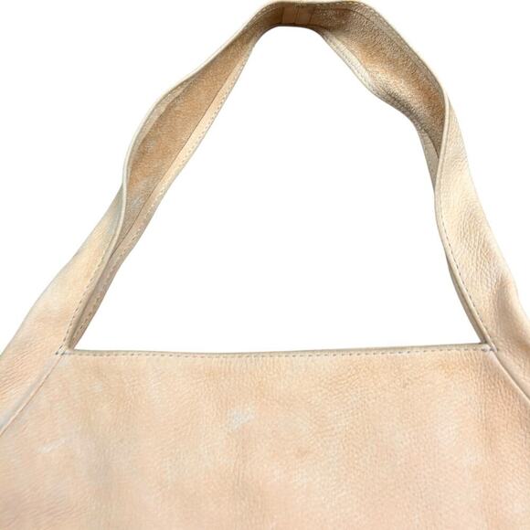 Ceri Hoover Suede Leather Tan Brown Boho Hobo Shoulder Bag Purse Tote Slouchy - Picture 7 of 12